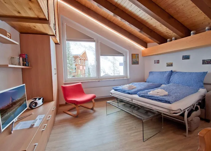 דירה Haus Bodmen A, Riffelsee צרמט